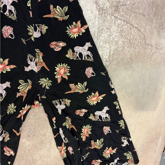 Hell Bunny Black Floral Jumpsuit retro - Picture 3 of 5